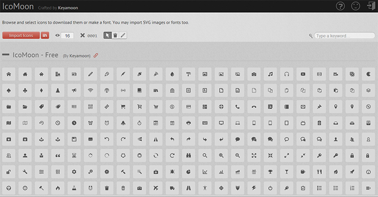 IcoMoon - Find icons for your project online