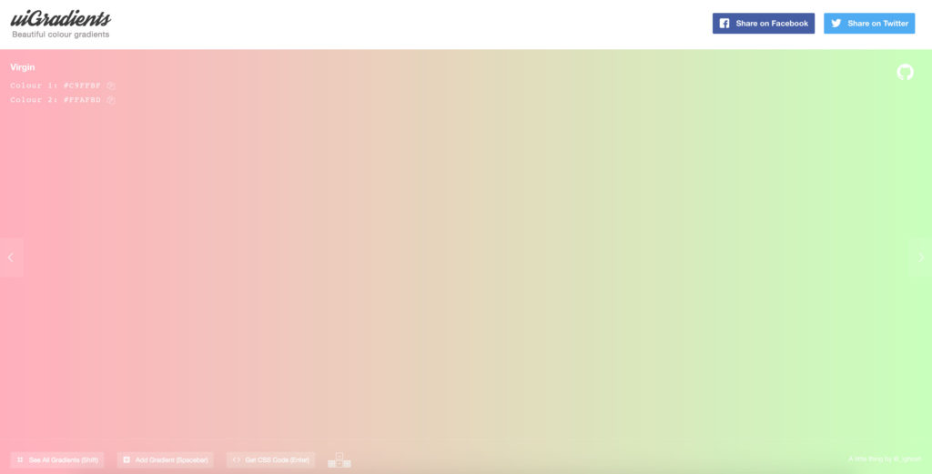 uiGradients - beautiful CSS gradients