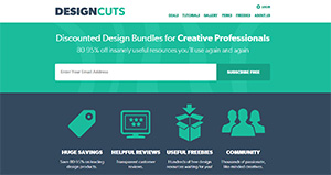 Design Cuts Flat Webdesign Example