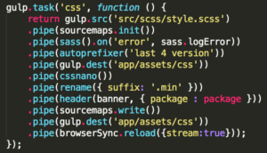 Gulp CSS task